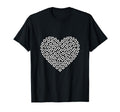 Heart Shaped Soccer Ball Art T-Shirt - Fun Novelty Design for Adults