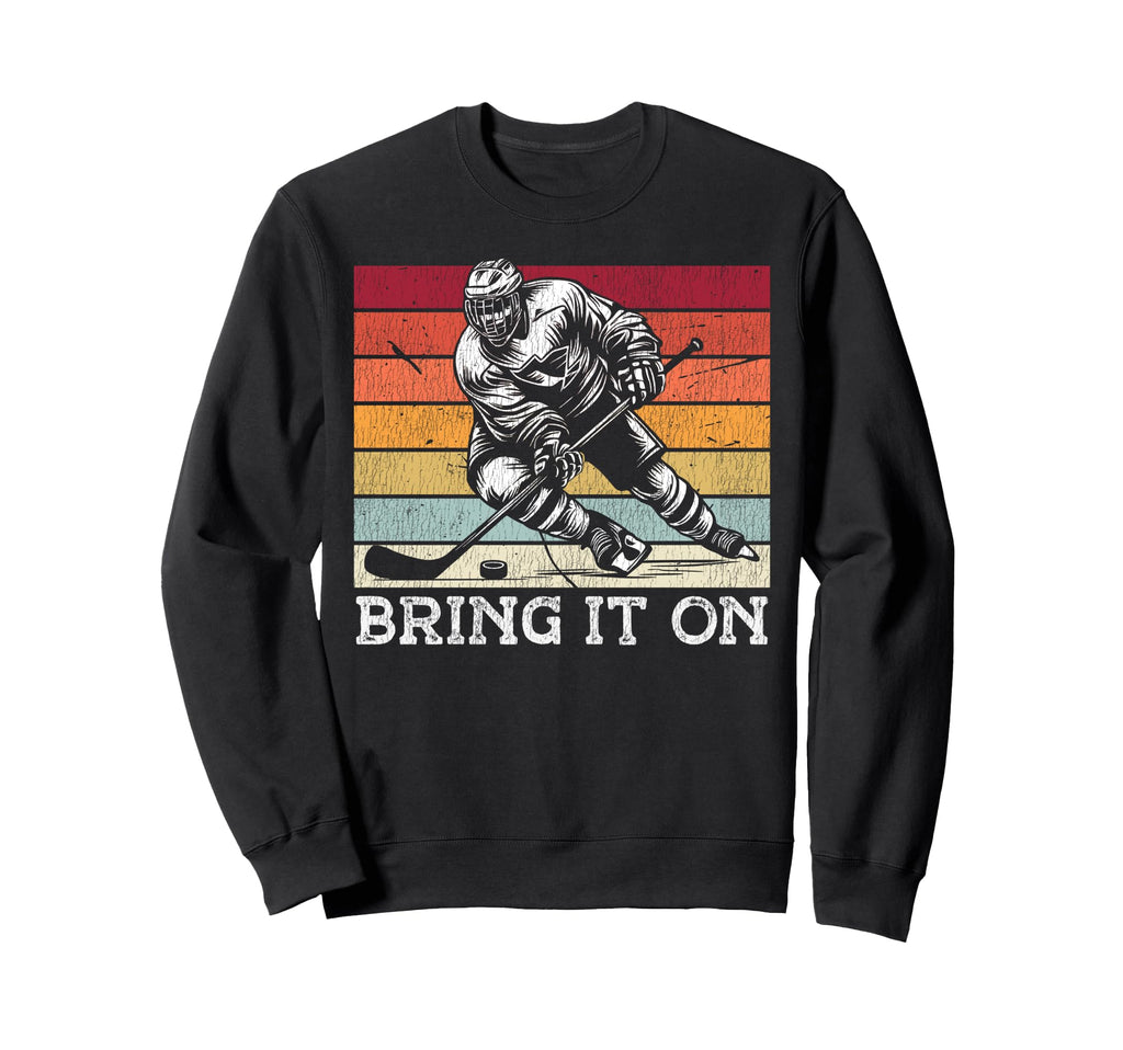 Ice Hockey Goalie Goalkeeper Bring It Sweatshirt - Trendy Graphic Men Women