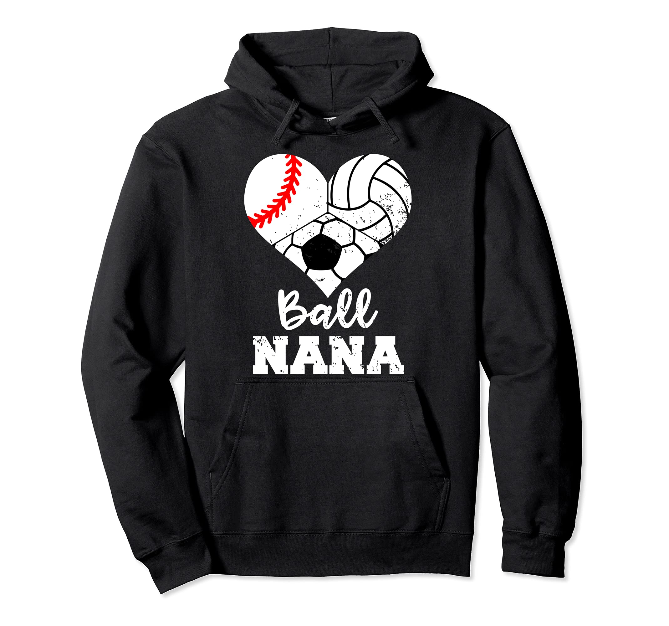 Ball Nana Funny Baseball Hoodie - Casual Everyday Wear Men Women