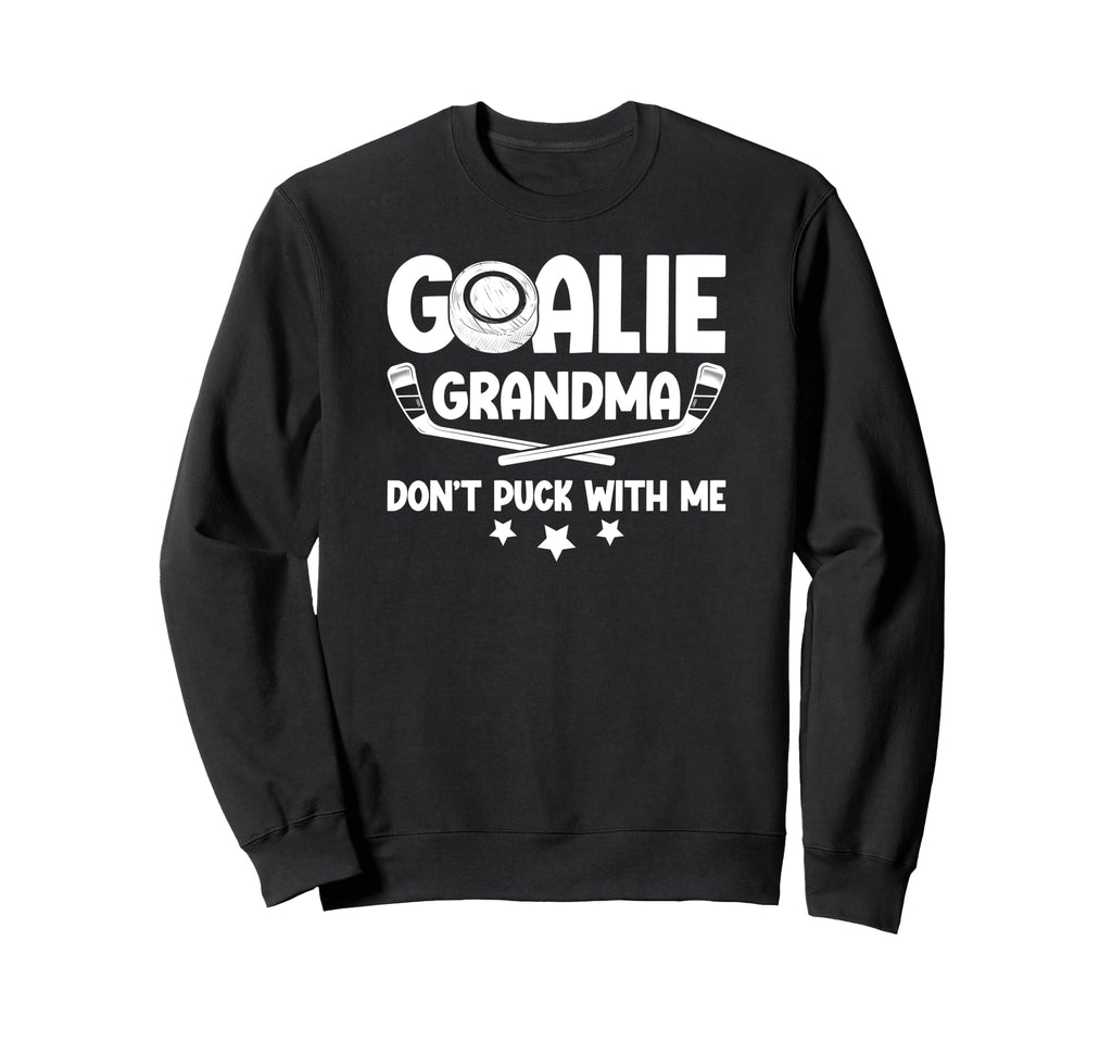 Hockey Goalie Grandma Funny Ice Sweatshirt - Trendy Graphic for Adults