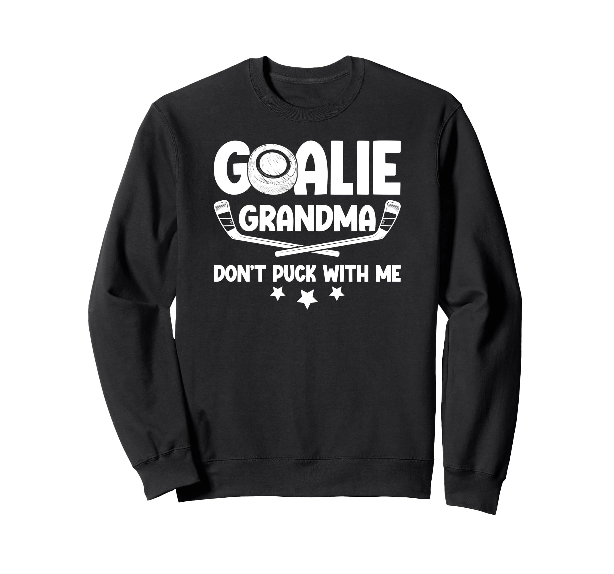 Hockey Goalie Grandma Funny Ice Sweatshirt - Trendy Graphic for Adults