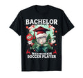 Bachelor Reindeer Soccer Player Funny T-Shirt - Graphic Print Men Women