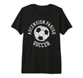 Ascension Parish Soccer Distressed T-Shirt - Minimalist Print for Adults