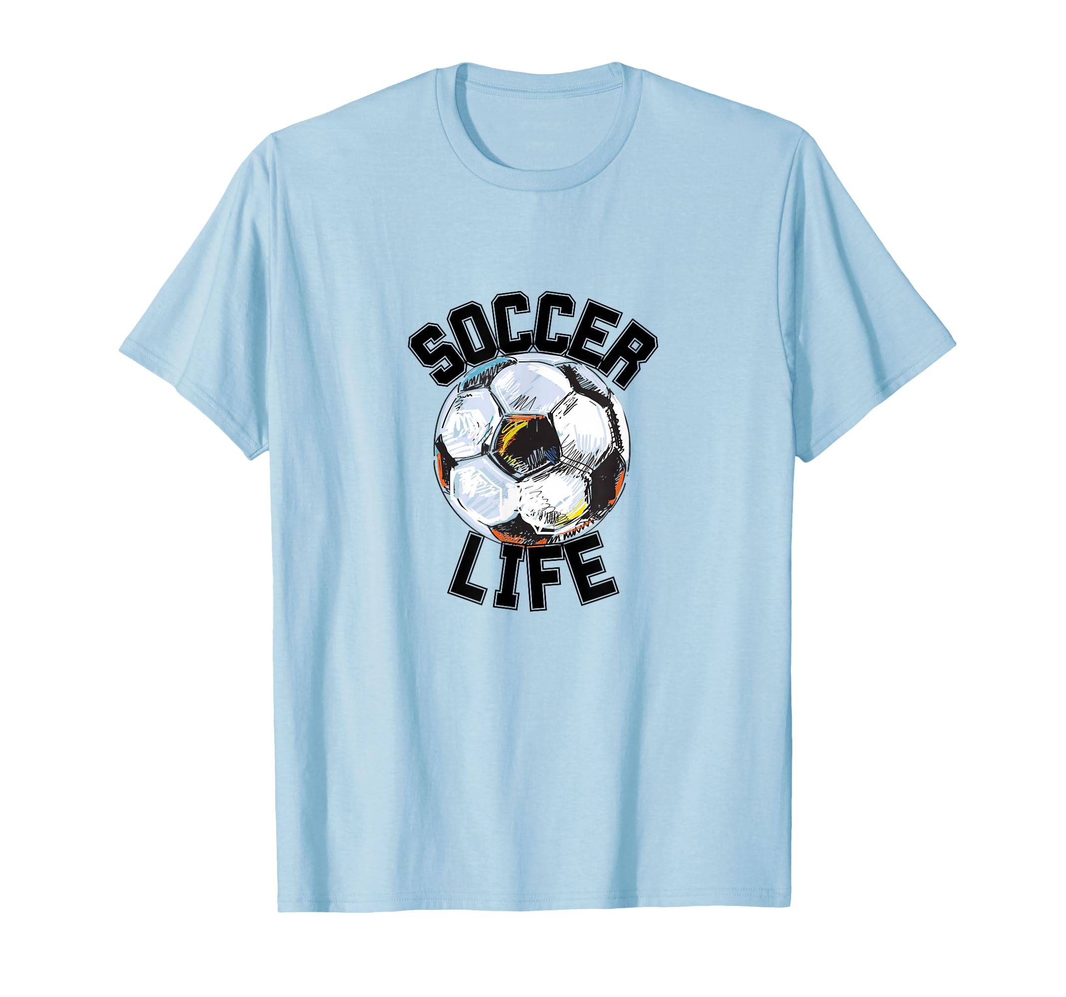 Soccer Life Futbol Player Game Match T-Shirt - Graphic Print Men Women