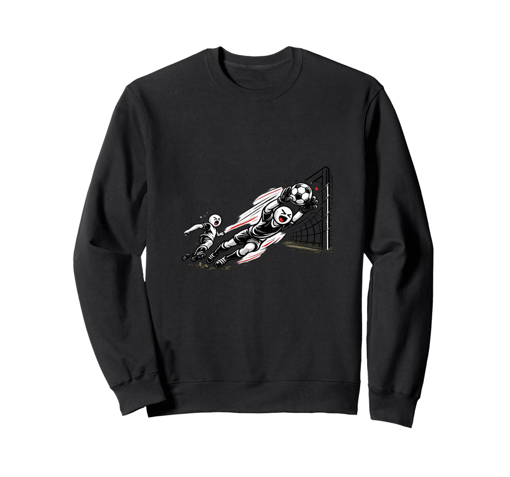 Funny Stick Goalkeeper Soccer Sweatshirt - Unique Graphic for Adults