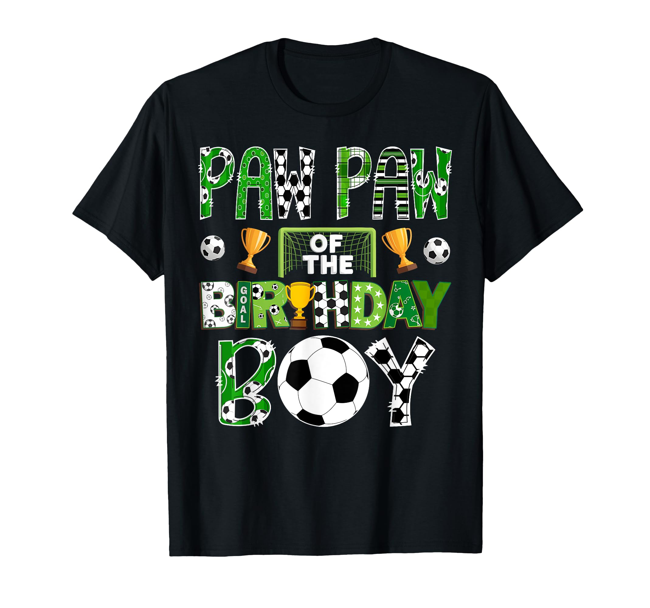 Paw Paw Birthday Soccer Player Game Day T-Shirt - Novelty Apparel Unisex