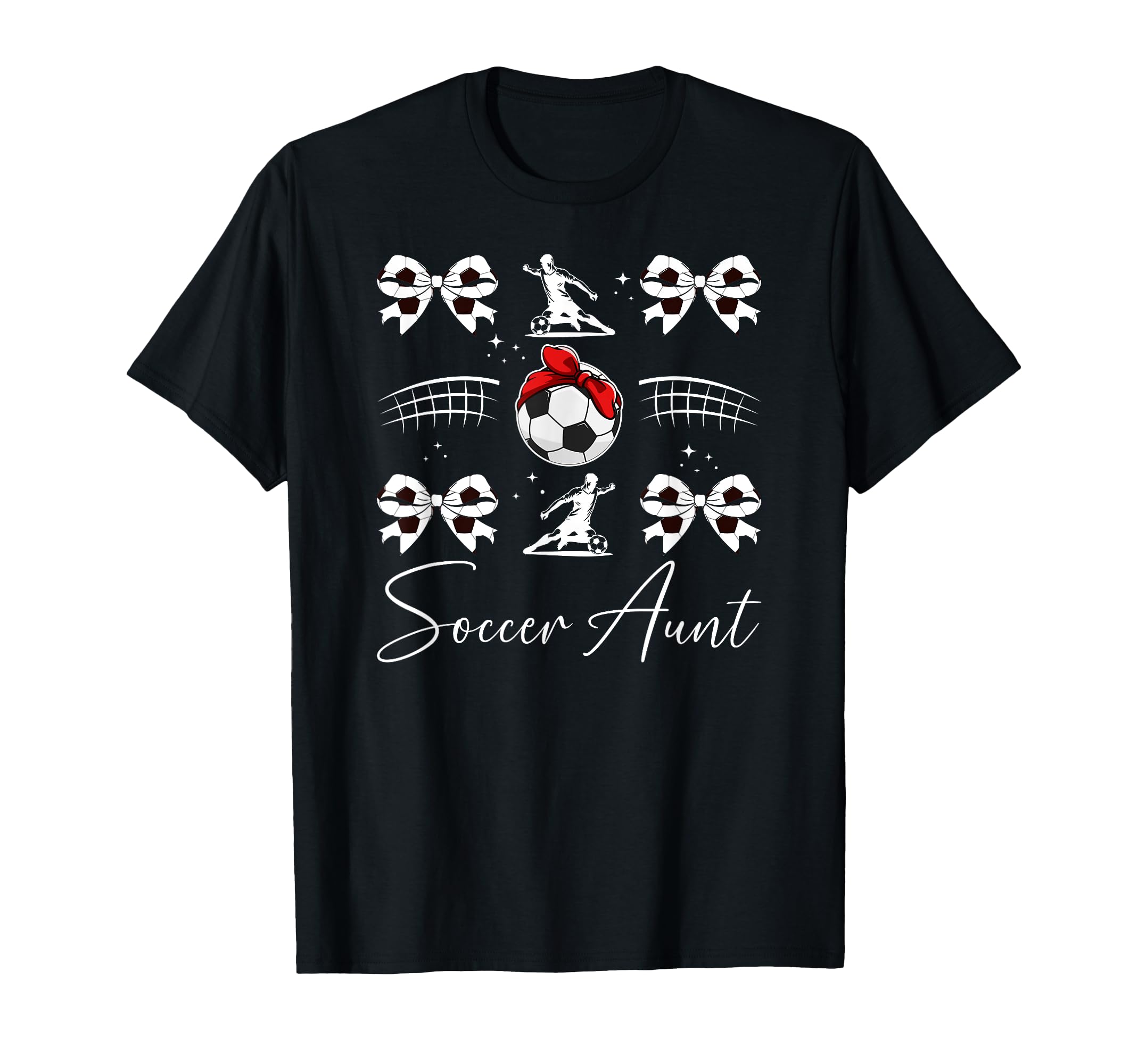 Soccer Aunt Soccer Player Auntie T-Shirt - Casual Everyday Wear Unisex