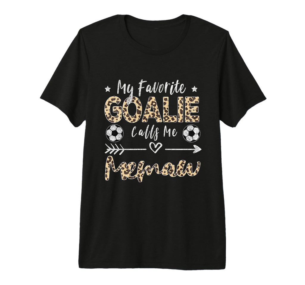 My Favorite Goalie Calls Me Memaw T-Shirt - Streetwear Style for Adults