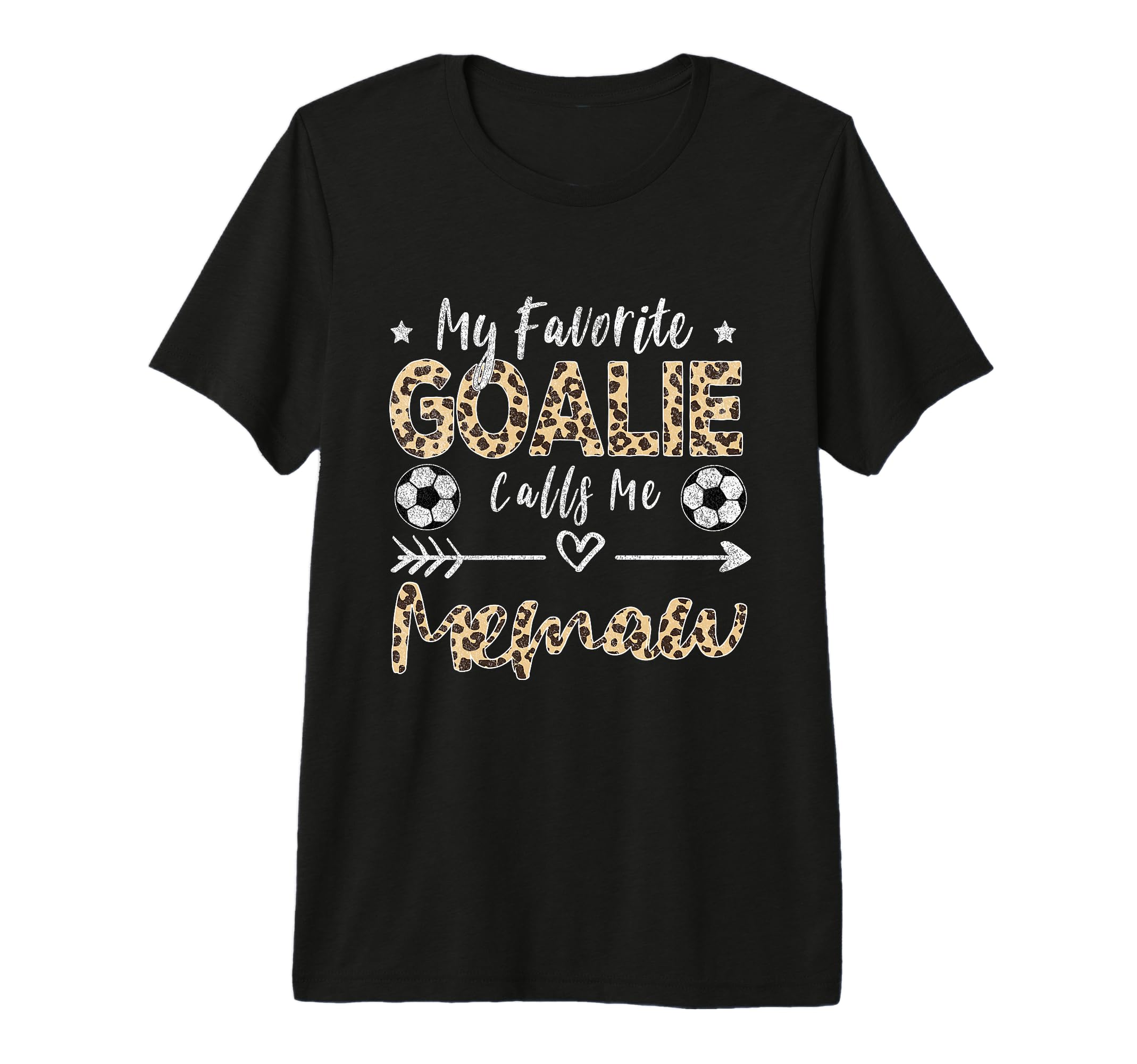 My Favorite Goalie Calls Me Memaw T-Shirt - Streetwear Style for Adults