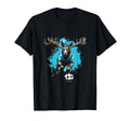 Moose Playing Soccer Funny Animal T-Shirt - Casual Everyday Wear for Adults