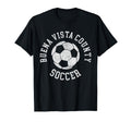 Buena Vista County Soccer Distressed 90S T-Shirt - Graphic Print for Adults