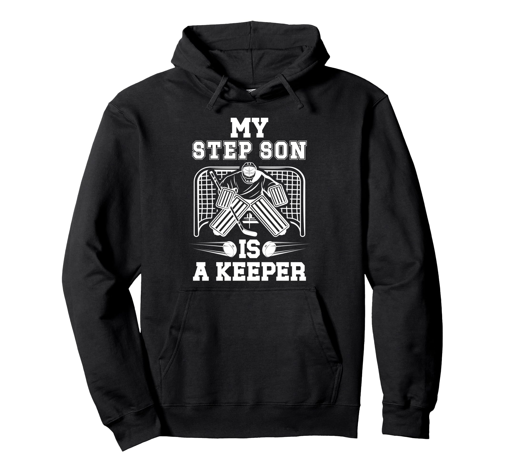 Hockey Keeper Step Mom Hockey Goalie Hoodie - Graphic Print Men Women