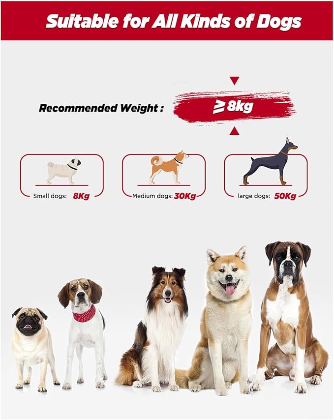 Hands Free Dog Leash, 8.2ft Multifunctional Crossbody Rope with Explosion-Proof Handle and Adjustable Training Hands Free Leash for Medium Dog