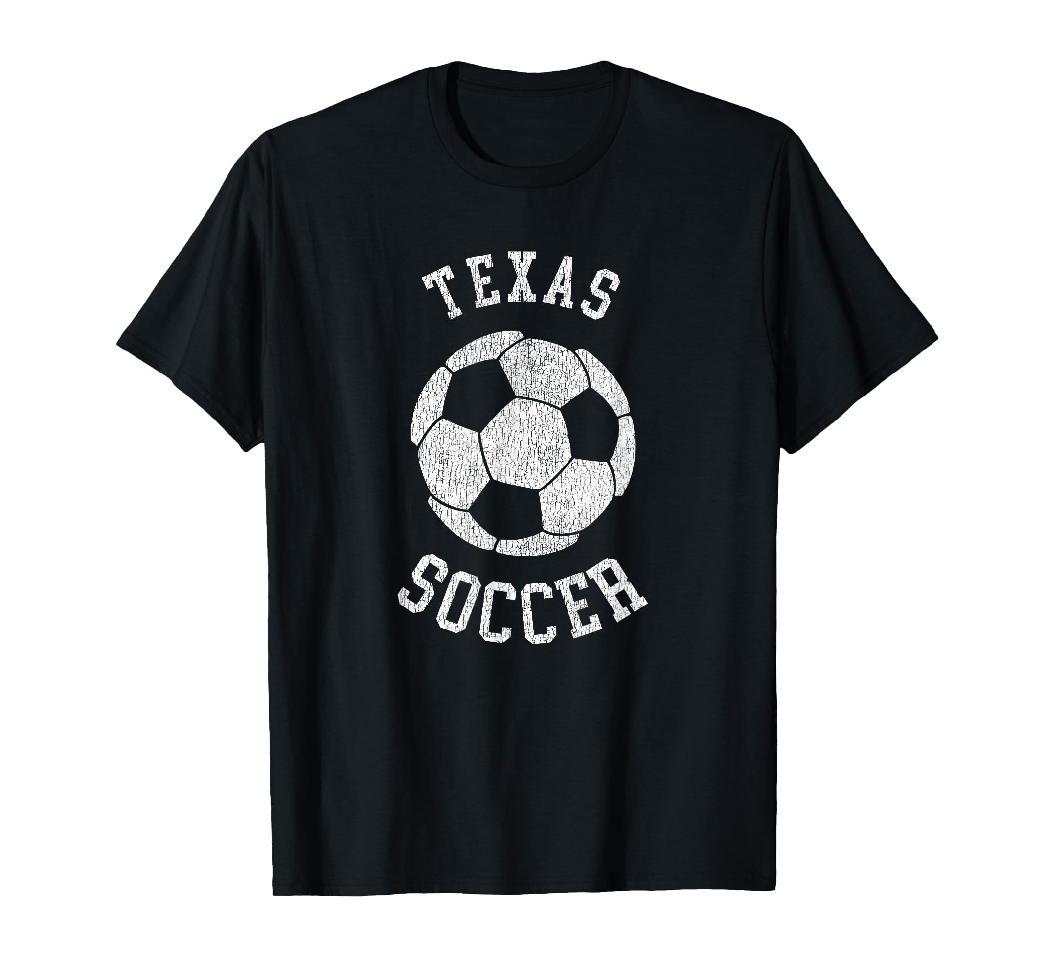 Texas Soccer Distressed 90S T-Shirt - Unique Graphic for Adults