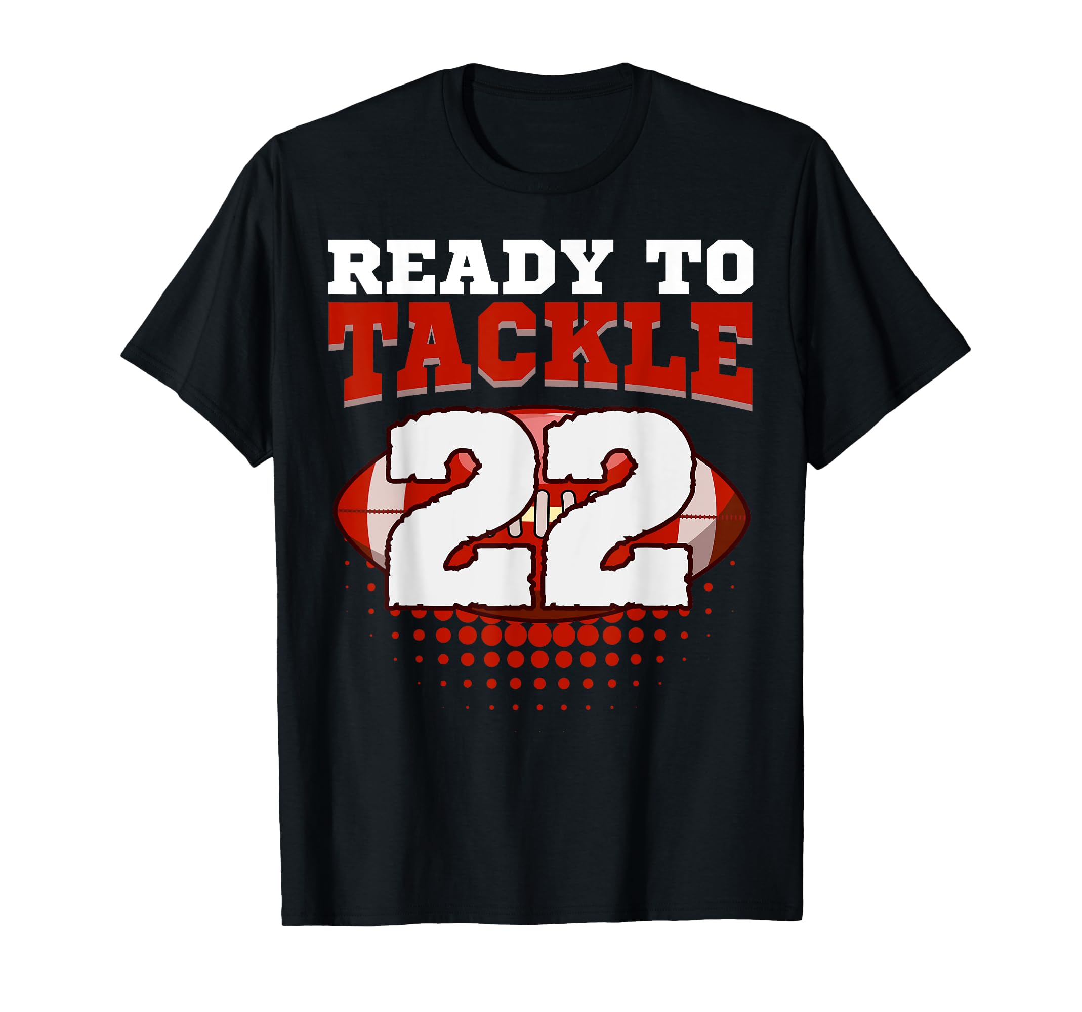 Football 22Nd Birthday Player T-Shirt - Fun Novelty Design for Adults