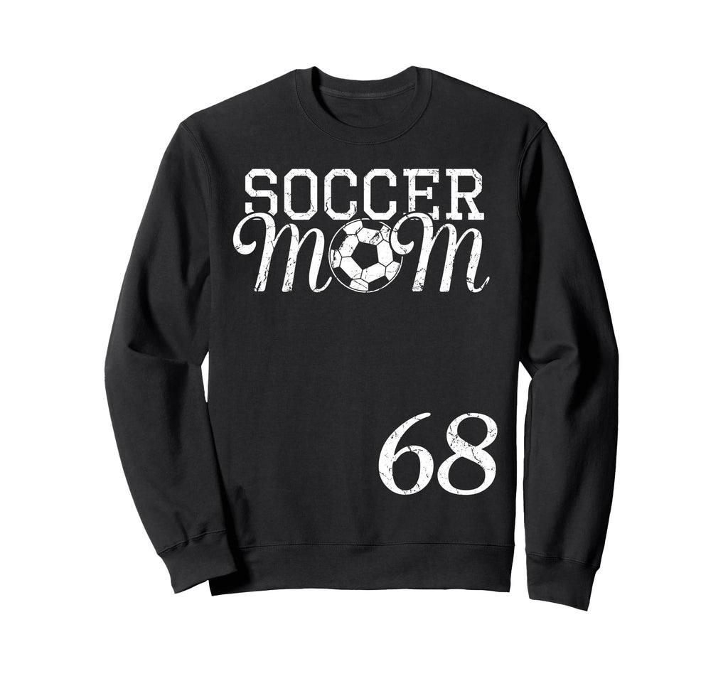Soccer Mom Jersey Number 68 Sweatshirt - Aesthetic Graphic for Adults