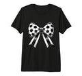 Coquette Soccer Bow Aesthetic Soccer T-Shirt - Minimalist Print Men Women