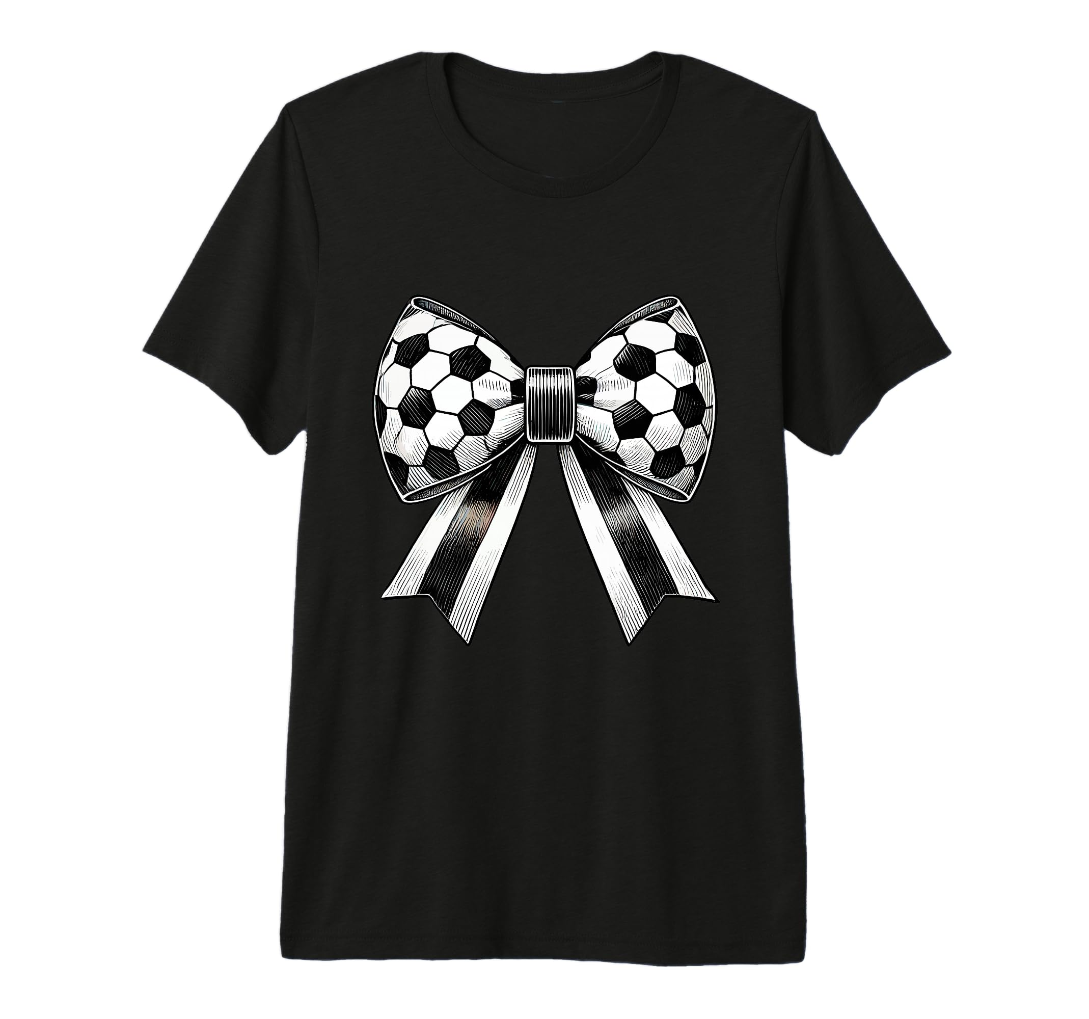 Coquette Soccer Bow Aesthetic Soccer T-Shirt - Minimalist Print Men Women
