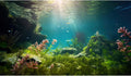 Ocean Floor Fish Tank Background Under The Sea Aquarium Background Underwater Aquatic Plants Sunray Terrarium Backgrounds Deep Sea Rock Tropical Aquarium Fish Tank Backgrounds Decors 48x18in