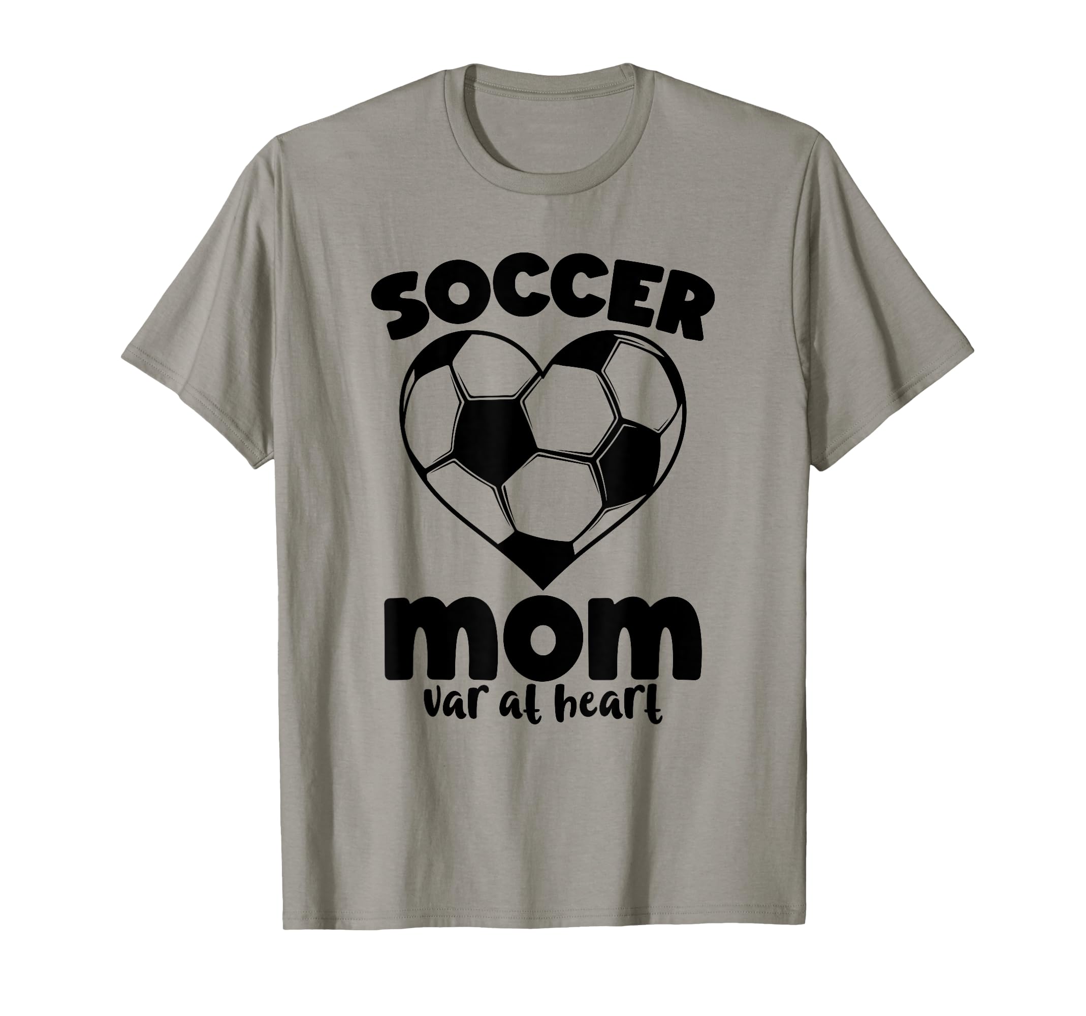 Game Day Soccer Mom 3D Heart And Ball T-Shirt - Graphic Print for Adults