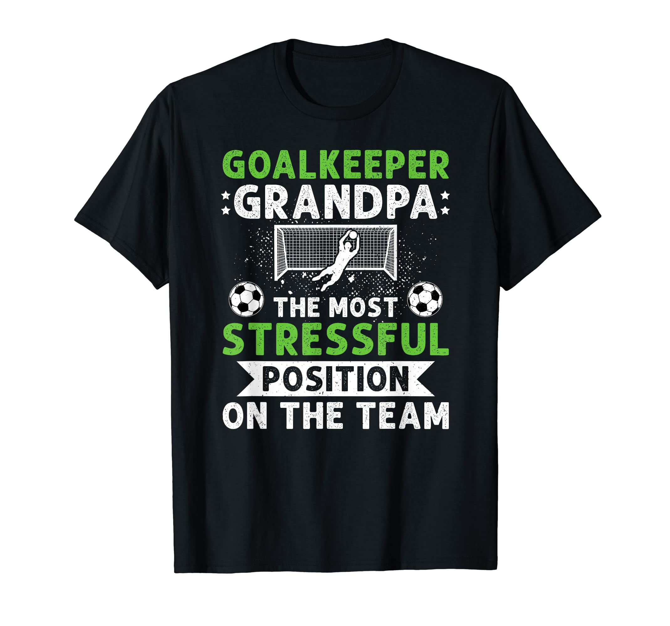 Funny Soccer Goalkeeper Grandpa Soccer T-Shirt - Unique Graphic Men Women