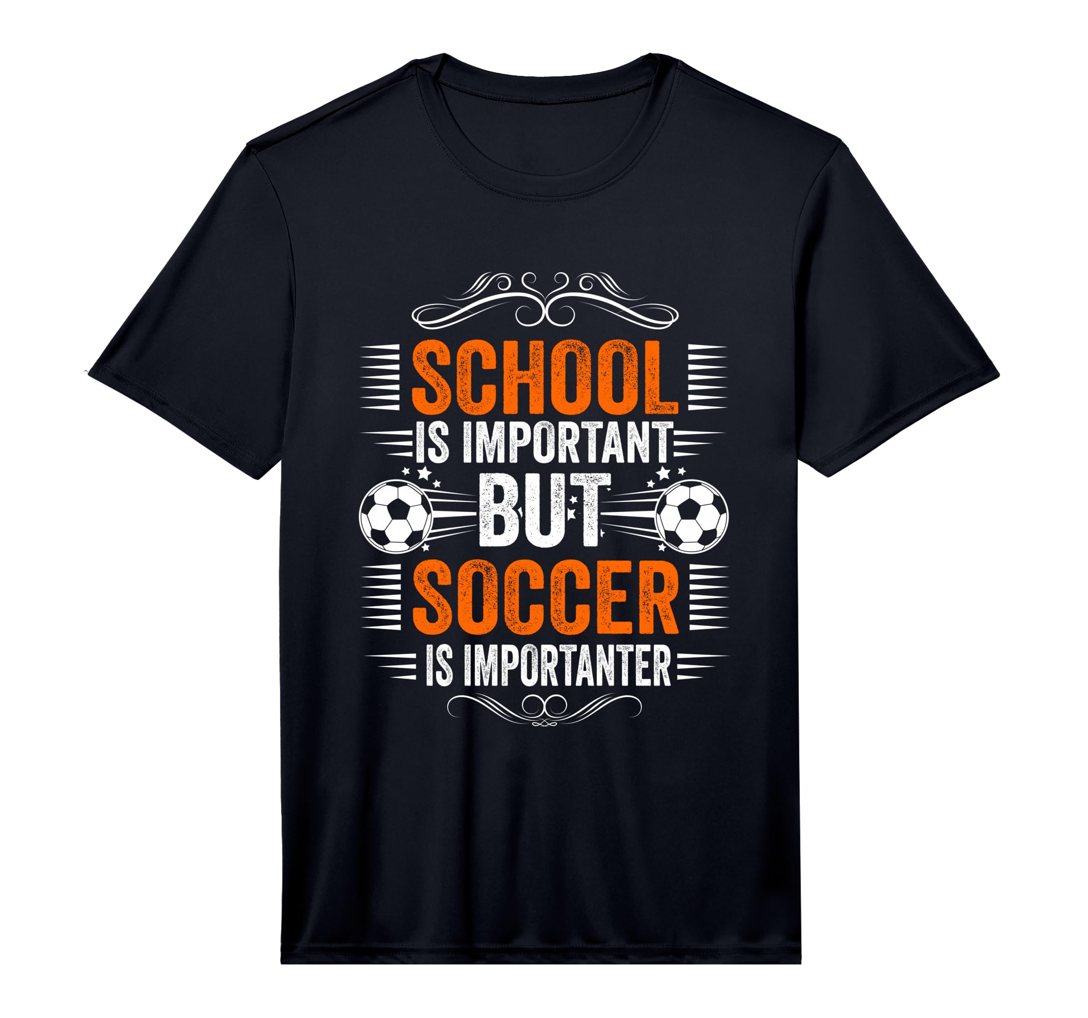 School Is Important But Soccer Is T-Shirt - Trendy Graphic for Adults