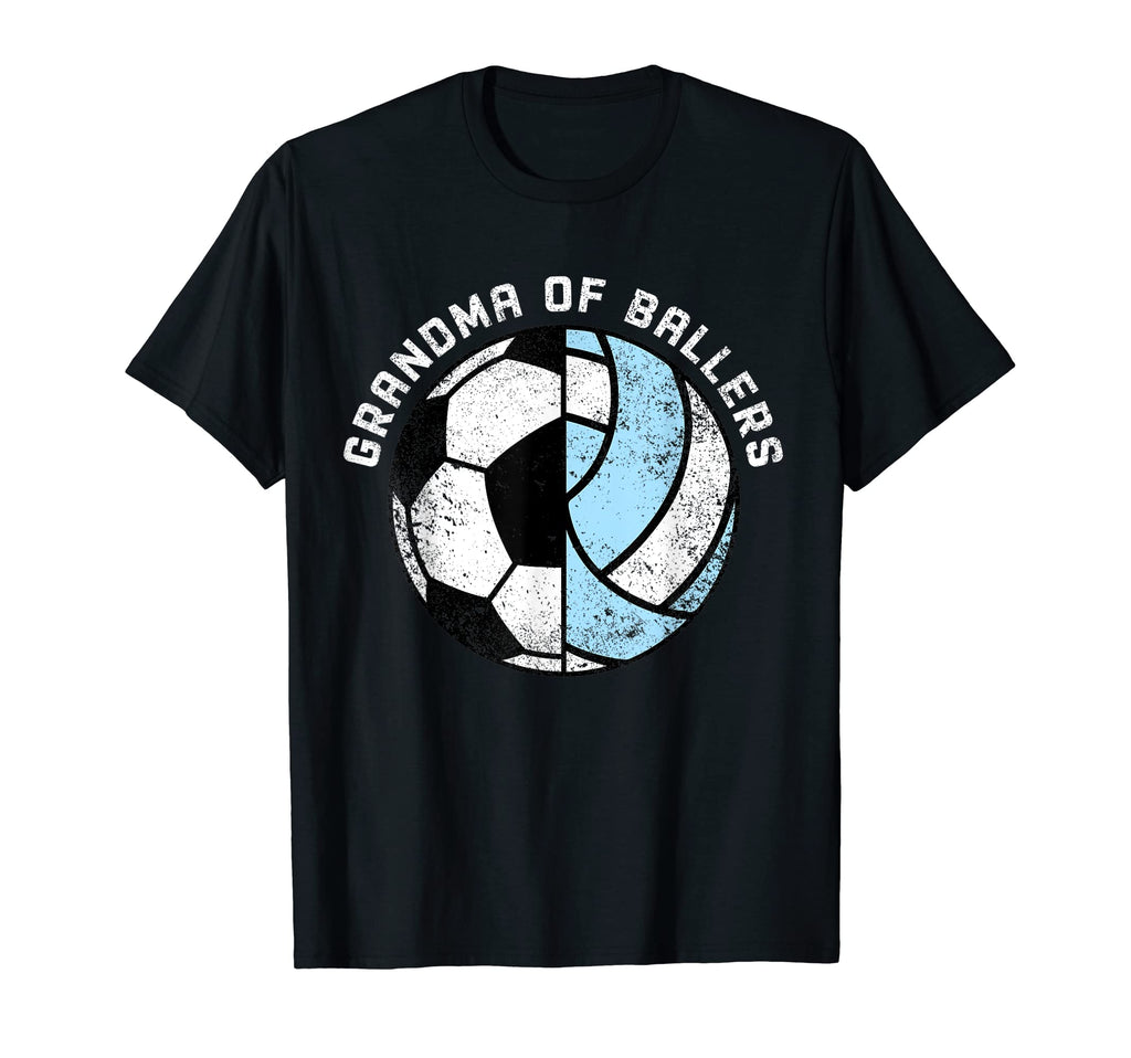 Grandma Ballers Funny Soccer T-Shirt - Fun Novelty Design Men Women