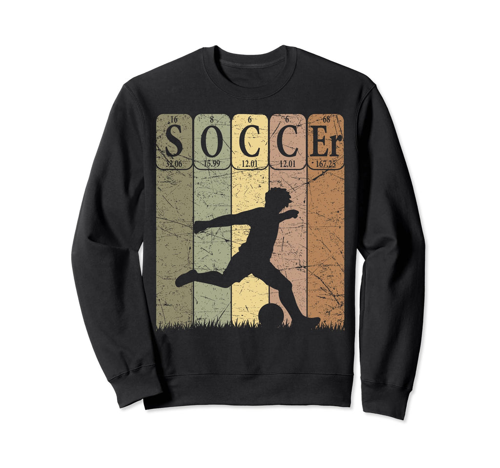 Soccer Periodic Table Elements Sweatshirt - Aesthetic Graphic for Adults