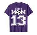 Number 13 Custom Proud Soccer Futbol T-Shirt - Custom Art Print Men Women