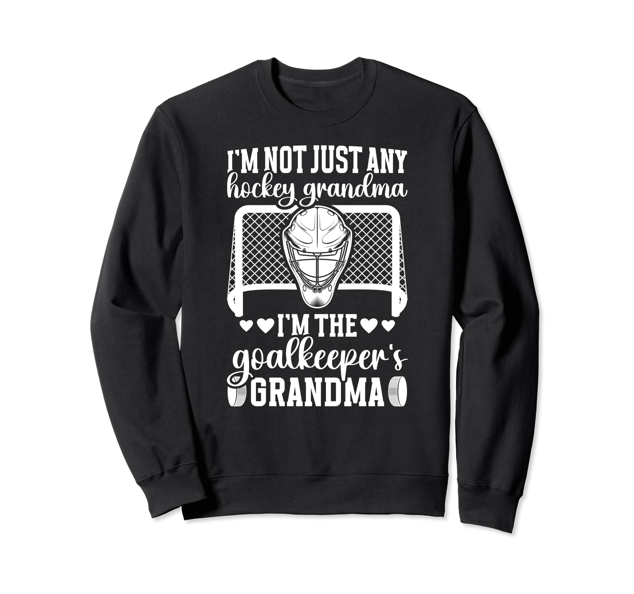 Im Hockey Goalkeeper Grandma Sweatshirt - Aesthetic Graphic for Adults