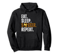 Soccer Lover Themed Tees Eat Sleep Soccer Hoodie - Graphic Print Men Women