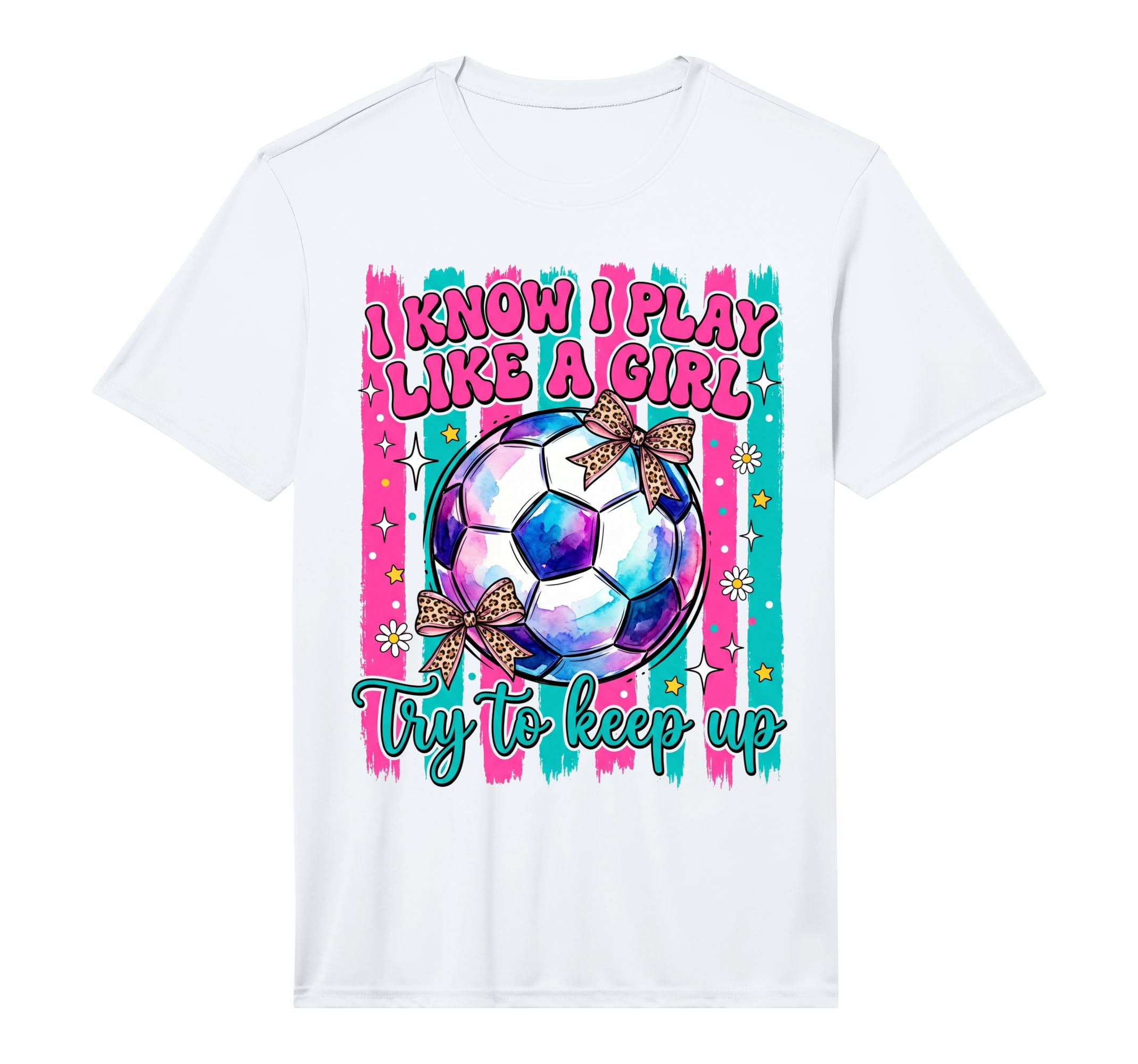 I Know I Play Like Try To Keep Up Soccer T-Shirt - Trendy Graphic Unisex