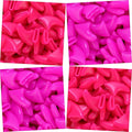 zetpo 80 pcs Cat Claw Covers | Cat Nail Caps | with Adhesives and Applicators (L, Bright Pink, Rose)