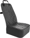 Active Pets Dog Car Seat Cover, Waterproof Front Seat Protector for SUV Truck Sedan, Pet Safety Travel Comfort System with Universal Fit, Black