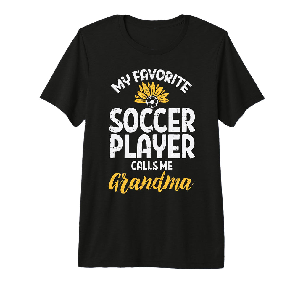 My Favorite Soccer Player Grandma T-Shirt - Trendy Graphic for Adults