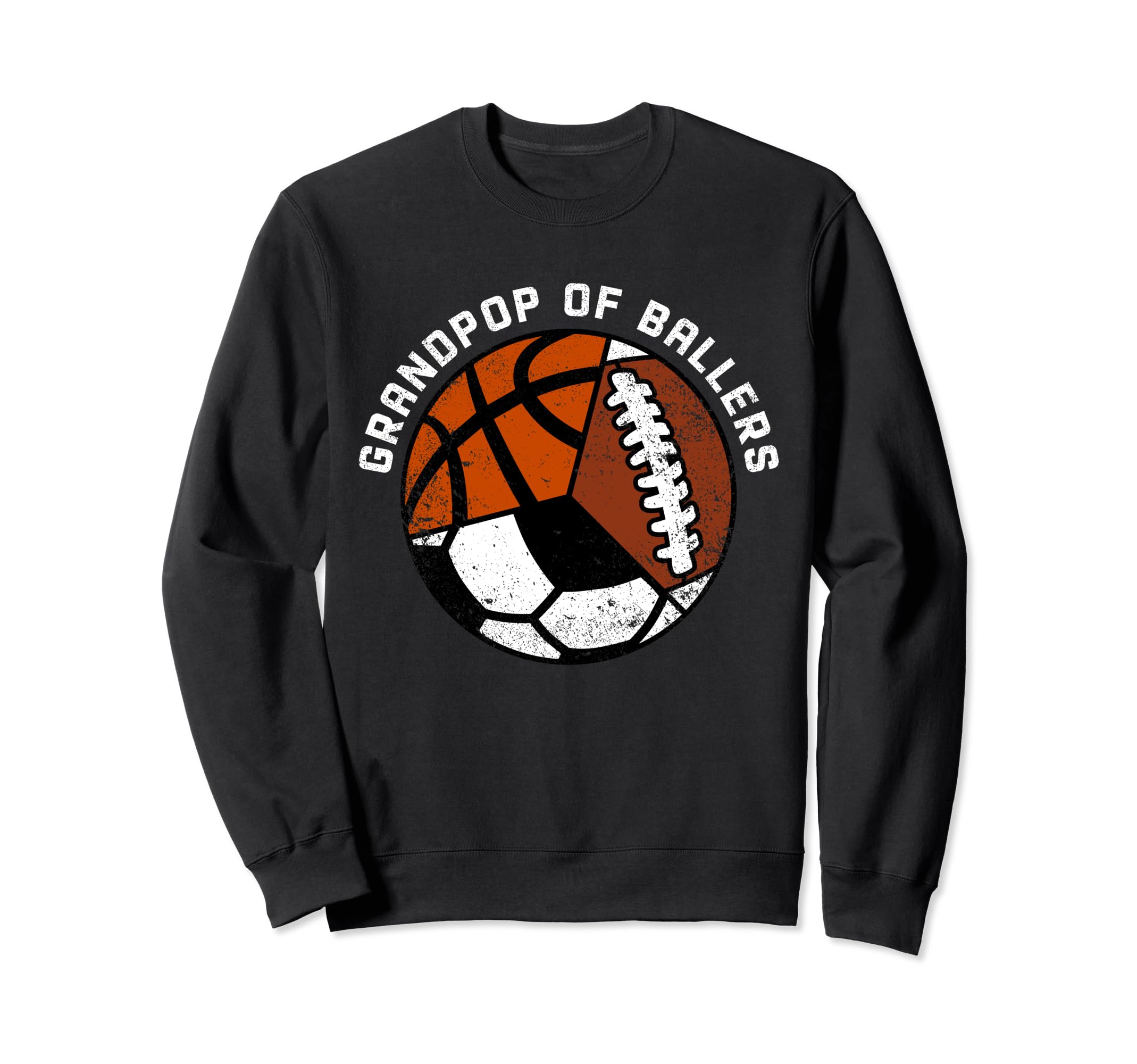 Grandpop Ballers Funny Football Sweatshirt - Streetwear Style Unisex
