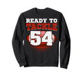Football 54Th Birthday Player Tackle Sweatshirt - Novelty Apparel Unisex