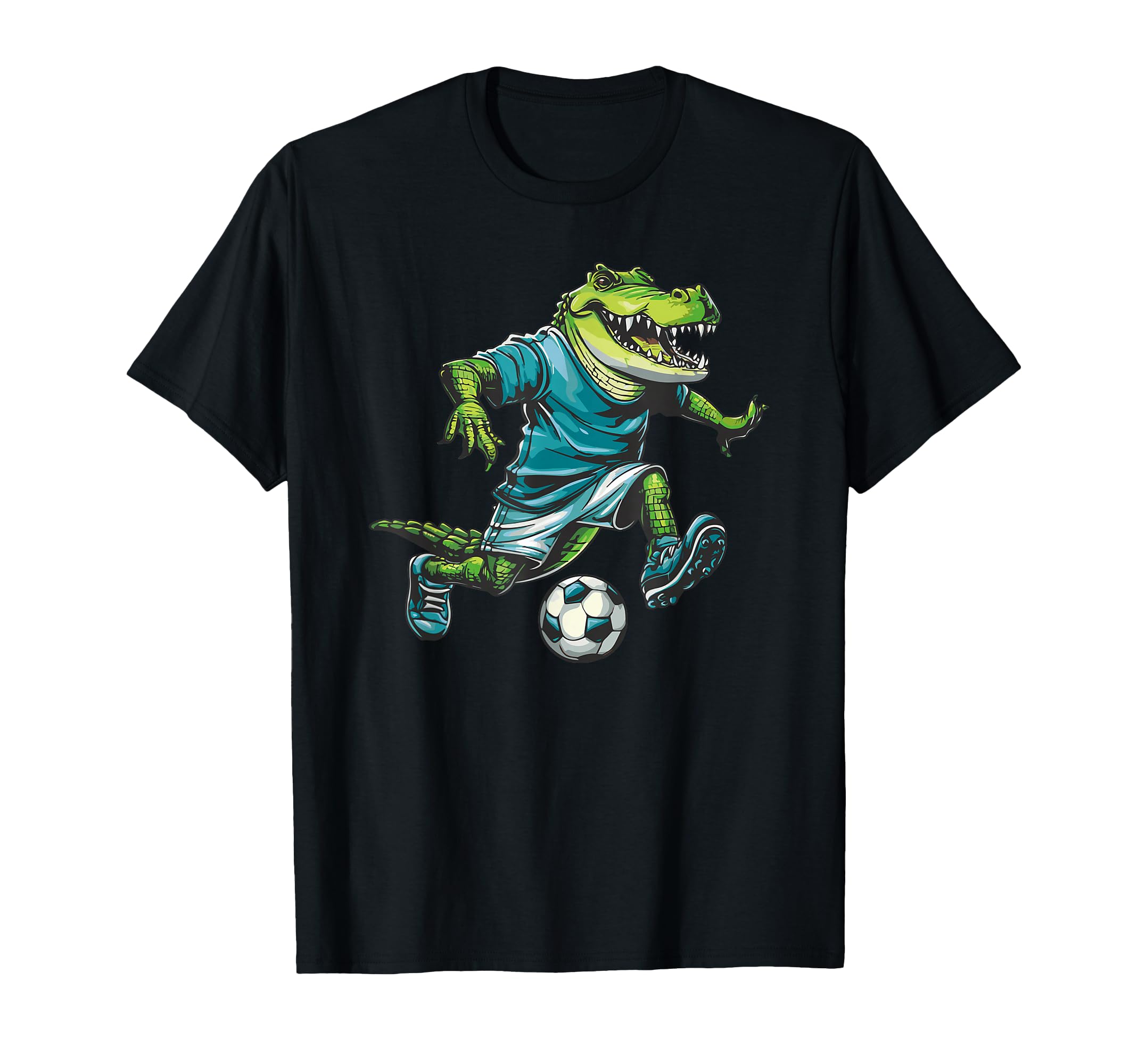 Alligator Soccer Player Crocodile T-Shirt - Minimalist Print Unisex
