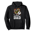 Soccer Dad Leopard Heart Colorful Hoodie - Aesthetic Graphic Men Women