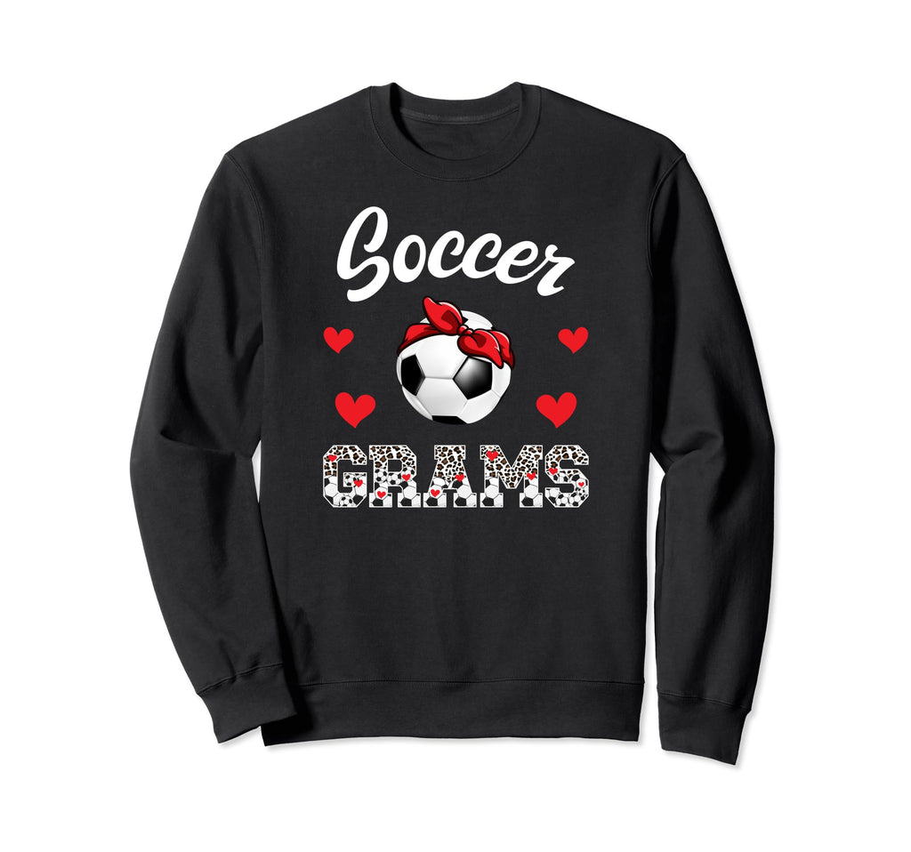 Soccer Grams Leopard Grandma Grams Sweatshirt - Novelty Apparel Men Women