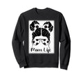 Soccer Mom Funny Soccer Ball Glasses Sweatshirt - Minimalist Print Unisex