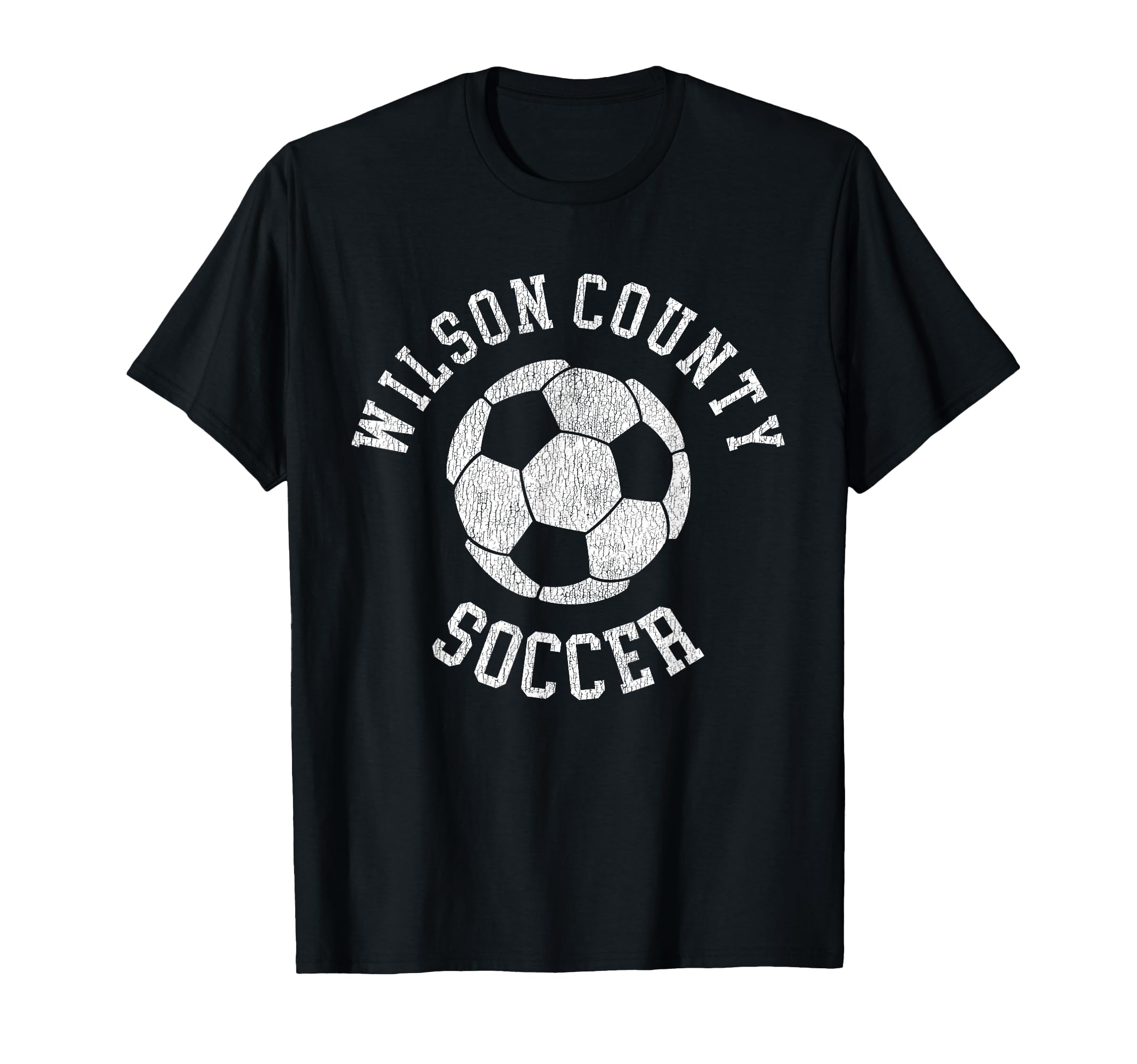 Wilson County Soccer Distressed 90S T-Shirt - Novelty Apparel for Adults