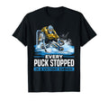 Ice Hockey Goalie Goaltender Keeper T-Shirt - Custom Art Print for Adults