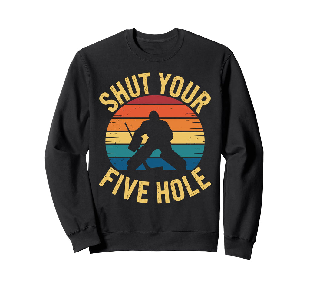 Funny Ice Hockey Goalie Art Ice Sweatshirt - Streetwear Style Unisex