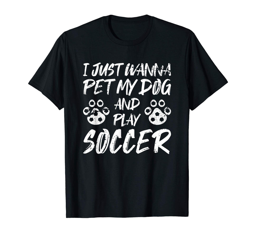 Dog Lover Funny Soccer T-Shirt - Graphic Print for Adults