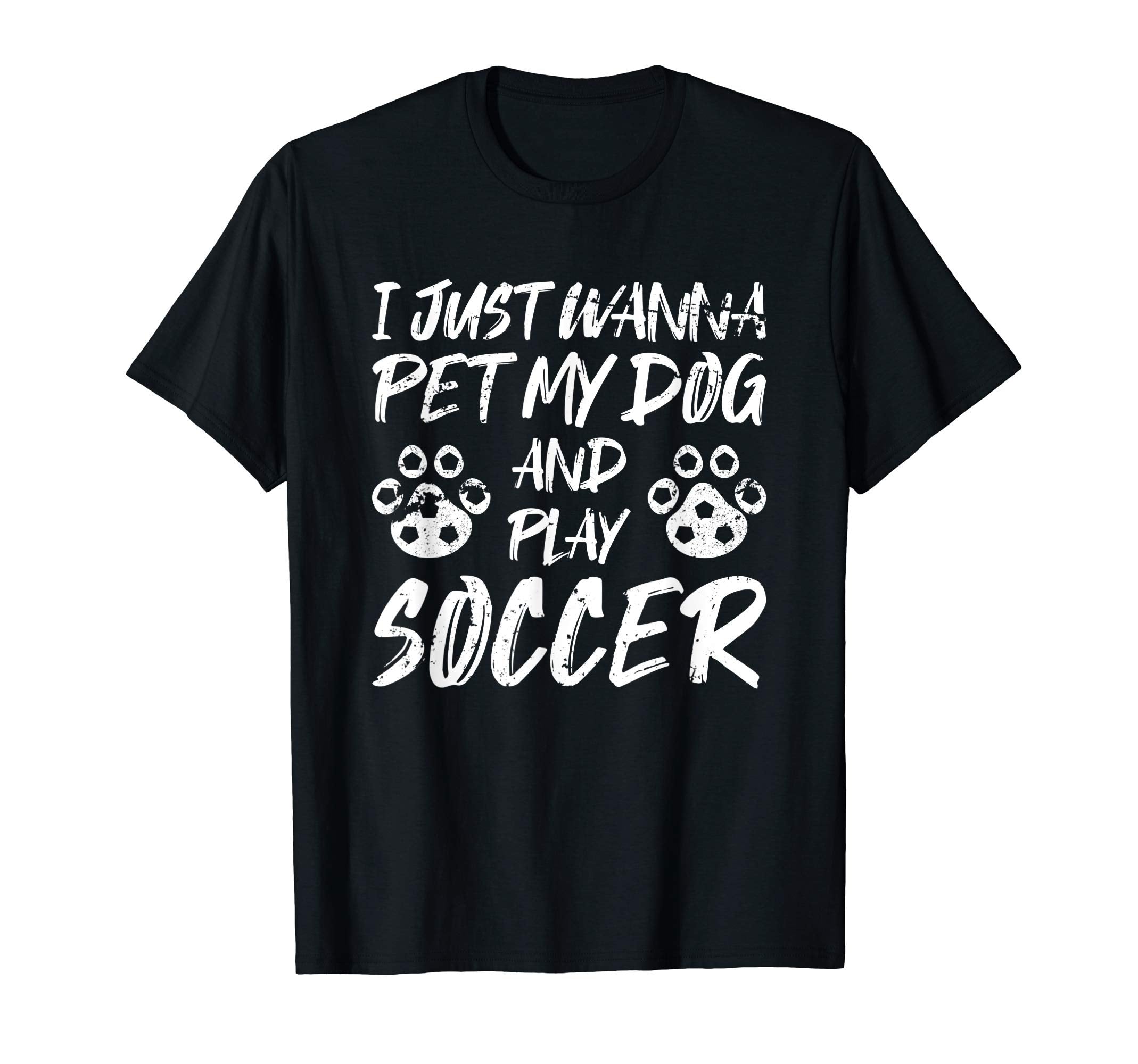 Dog Lover Funny Soccer T-Shirt - Graphic Print for Adults