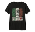 Zacatecas Mexico Distressed Flag T-Shirt - Casual Everyday Wear Unisex