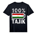 Tajikistan Flag 100 Tajik Battery T-Shirt - Unique Graphic for Adults