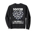 100 Days School Soccer Heart Love 100Th Sweatshirt - Unique Graphic Unisex