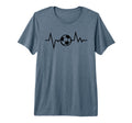 Soccer Heartbeat Funny Soccer Sports T-Shirt - Aesthetic Graphic Unisex